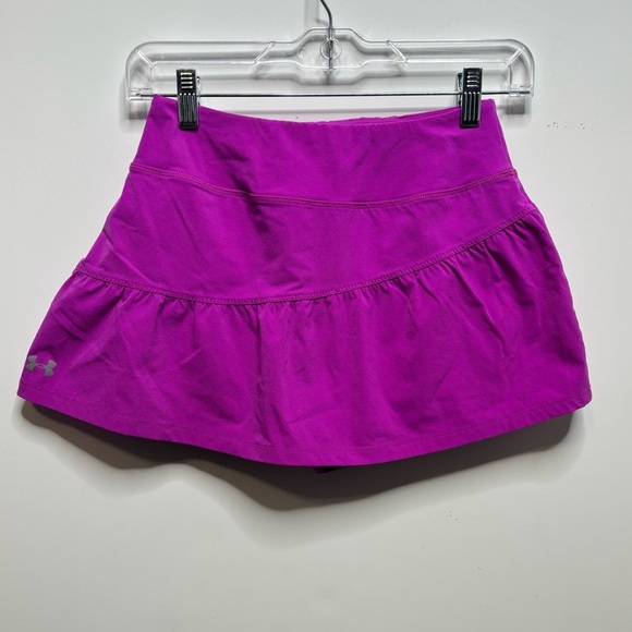 Under Armour HeatGear Skort Women XS Purple Built-In Shorts Running Tennis - Picture 9 of 10